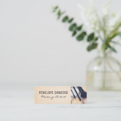 化粧パレットとブラシ スキニー名刺 (スタンド正面)