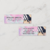 化粧パレットとブラシ |スムーズブレンド液 スキニー名刺 (正面/裏面)