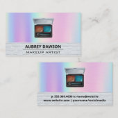 化粧パレットとブラシ |レインボーブレンド 名刺 (正面/裏面)