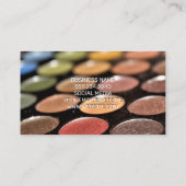 化粧パレット |メイクアップブラシロゴ |スパークル 名刺 (裏面)