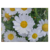 化粧パーソナライズされたガラス切断板デイジー カッティングボード (正面)