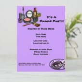 化粧パーティの招待状 招待状 (スタンド正面)