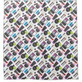 化粧ファンキーコラージュ シャワーカーテン (正面)