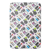 化粧ファンキー品のコラージュパターン バスマット (正面縦)