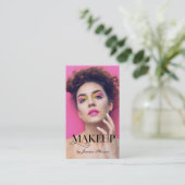 化粧フルフォトエレガント化粧アーティスト 名刺 (スタンド正面)