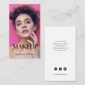 化粧フルフォトエレガント化粧アーティスト 名刺 (正面/裏面)