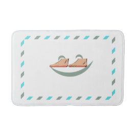 化粧フレーム付き笑顔の豪華な足バスマット バスマット