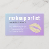 化粧ブエレガントルーパープルグラデーショングリッターリップ 名刺 (裏面)