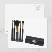 化粧ブラシ072509 ポストカード (正面/裏面)