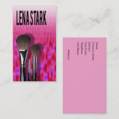 化粧プロI -メーキャップアーティストの美容師 名刺 (正面/裏面)