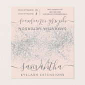 化粧ヘアシルバーグリッターパステルアイアフターケア 名刺 (外部フラット)