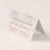 化粧ヘアシルバーグリッターパステルアイアフターケア 名刺 (裏面)