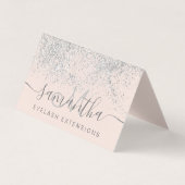 化粧ヘアシルバーグリッターパステルアイアフターケア 名刺 (正面)