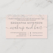 化粧ヘアシルバーグリッターパステル赤面ギフト 割引カード (裏面)