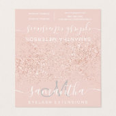 化粧ヘアバラ金ゴールドグリッターパステルアイアフターケア 名刺 (外部フラット)