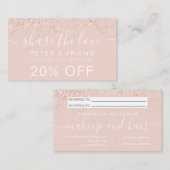 化粧ヘアバラ金ゴールドグリッター赤面共有ザラブ 紹介カード (正面/裏面)