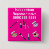 化粧ボタン 缶バッジ (正面)