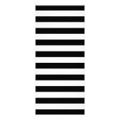 化粧モダン金ゴールドリップス-シック白黒ストライプズ ラックカード (裏面)