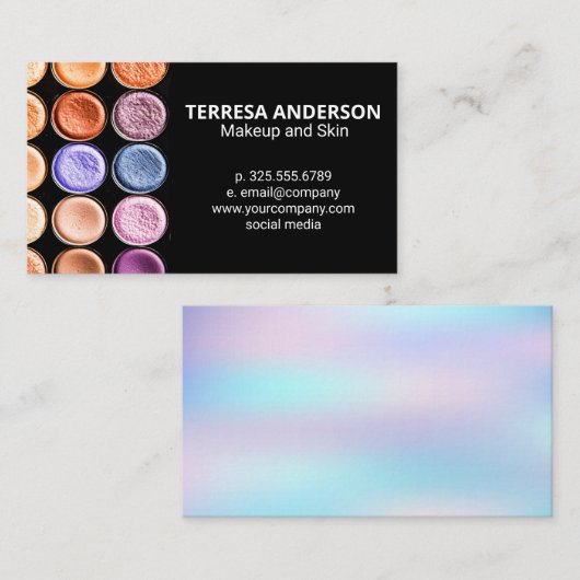 化粧下地の色 名刺 (正面/裏面)