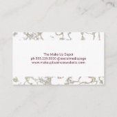 化粧下地パウダー | 化粧品 名刺 (裏面)