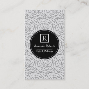 化粧及び美容師のヴィンテージの花柄のアポイントメント 予約カード