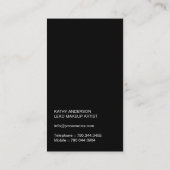 化粧品および化粧の名刺 名刺 (裏面)