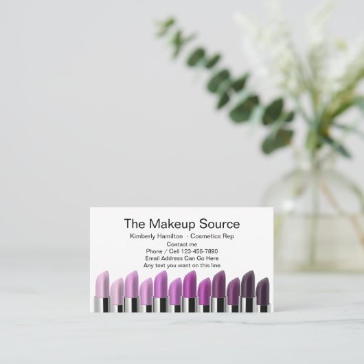 化粧品および化粧Rep 名刺 (スタンド正面)