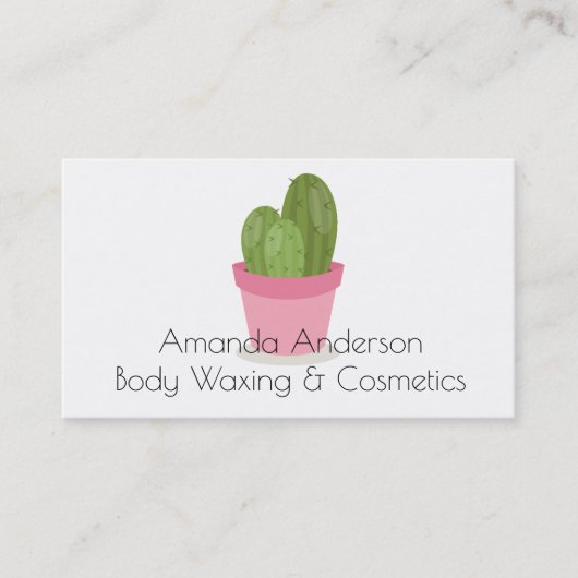 化粧品とワックス美しいアポイントメント 予約カード (正面)