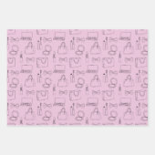 化粧品と香水 ラッピングペーパーシート (正面3)