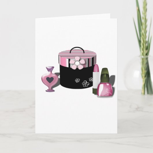 化粧品の女の子を構成して下さい カード (正面)