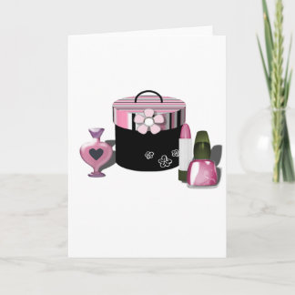 化粧品の女の子を構成して下さい カード