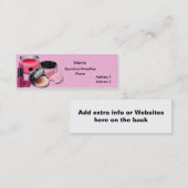 化粧品の店の健康の美しいの細い名刺 スキニー名刺 (正面/裏面)