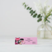 化粧品の店の健康の美しいの細い名刺 スキニー名刺 (スタンド正面)