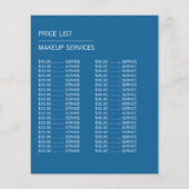 化粧品の選択、メイクア広告ーティスト チラシ (裏面)