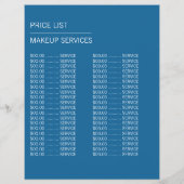 化粧品の選択、メイクア広告ーティスト チラシ (裏面)