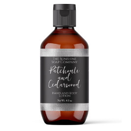 化粧品または石けん包装ラベル – ブラック+シルバー ラベル