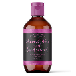 化粧品または石鹸の包装ラベルブラック+明るい赤紫色 ラベル