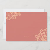 化粧品シルエット卒業招待状 招待状 (裏面)