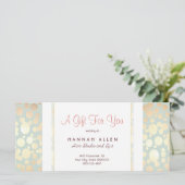 化粧品スパ金ゴールドサークルのギフト証明書 (スタンド正面)