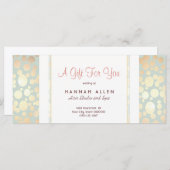 化粧品スパ金ゴールドサークルのギフト証明書 (正面/裏面)