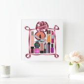 化粧品セット スクエア壁時計 (ホーム)