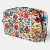化粧品バッグカラフルフローラルパターン ドップキット (右コーナー)