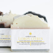 化粧品バーソープベリーバンドラベルラップレモン 招待状ベリーバンド