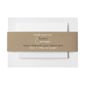 化粧品バー石けんバンドテンプレート製品ラベルラップ 招待状ベリーバンド (正面例)