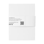 化粧品バー石けんバンドテンプレート製品ラベルラップ 招待状ベリーバンド (裏面例)