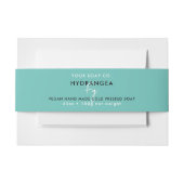 化粧品バー石けんバンドテンプレート製品ラベルラップ 招待状ベリーバンド (正面例)