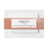 化粧品バー石けんバンド製品ラベルラップオレンジ 招待状ベリーバンド (正面例)