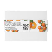 化粧品バー石けんバンド製品ラベルラップオレンジ 招待状ベリーバンド (裏面例)