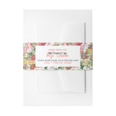 化粧品バー石けんバンド製品ラベルラップバラ 招待状ベリーバンド (正面例)