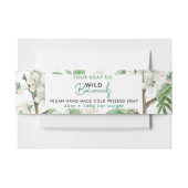 化粧品バー石けんバンド製品ラベルラップフローラ 招待状ベリーバンド (正面例)